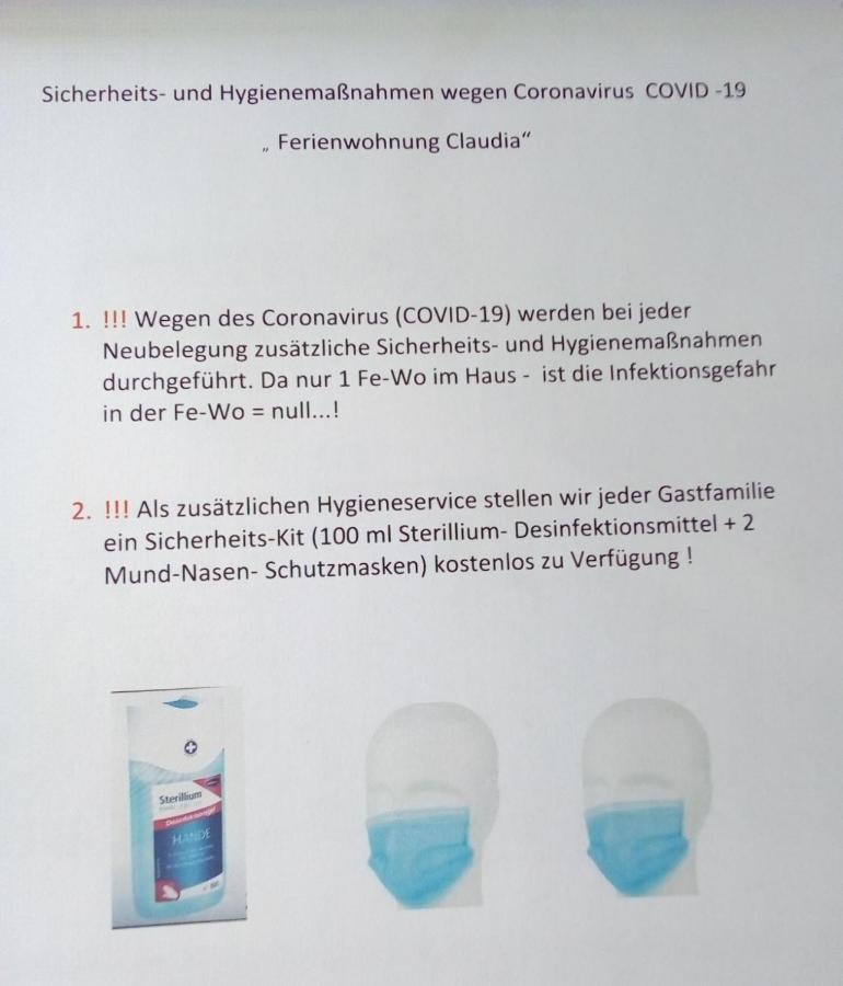 Ferienwohnung Claudia 奥斯特西巴德钦诺维茨 外观 照片